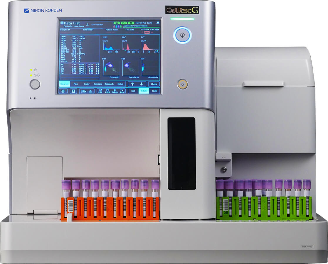 5 Diff Hematology Analyzer with Autoloader - Celltac G (MEK - 9100)